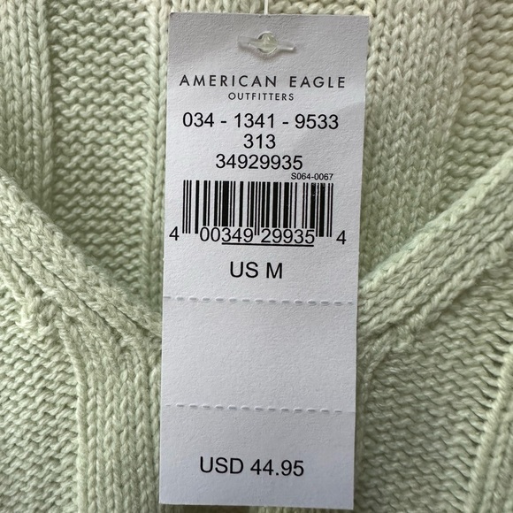 AE Tie-Dye V-Neck Sweater - Mint - Picture 6 of 6